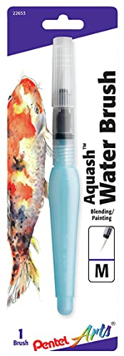 Bulk Buy: Pentel Arts Aquash Water Brush 1/Pkg Fine Point Medium FRHMBP by Pentel