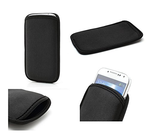 DFV Mobile - Funda Neopreno Premium Impermeable y Anti-Golpes para Pelephone Gini W5 - Negra