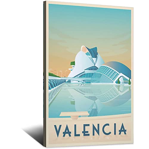 GATSUN Pintura De La Lona Valencia Poster e Wall Art Modern Family camera da letto Decor 30x50cm Senza Cornice