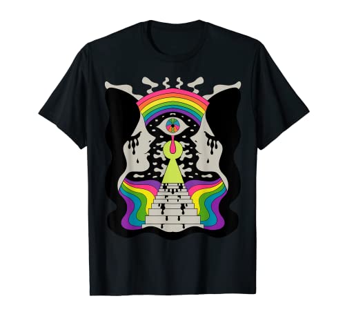 Psicodélico Abstracto Arte Desnudo Hippie Trippy Regalo Camiseta