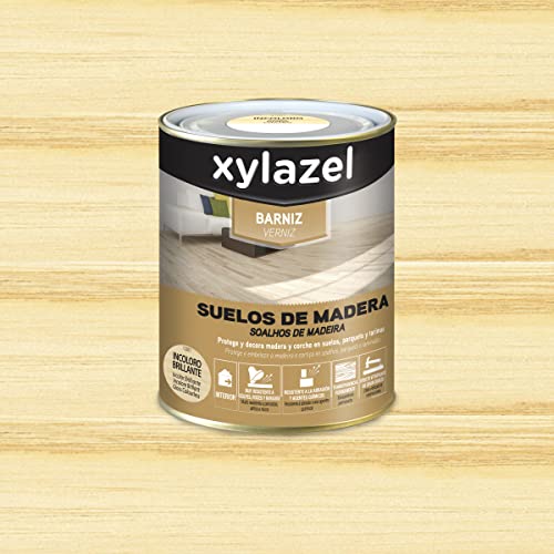 Xylazel barniz para Suelos de Madera Brillante Incoloro 750 ml