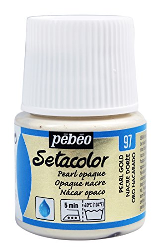 Pébéo 202097 Setacolor Pintura para Tela, Color nacarado-Dorado Opaco, 1 Bote de 45 ml