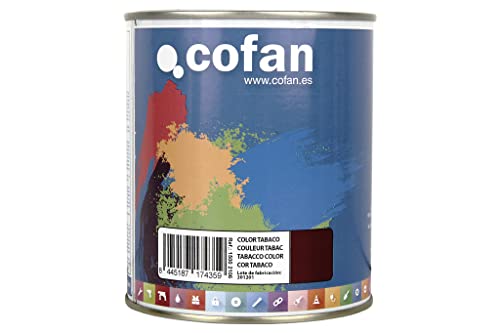 Cofan Esmalte Sintético | Color Tabaco | Envase de 125 ml, 375 ml, 750 ml o 4 L