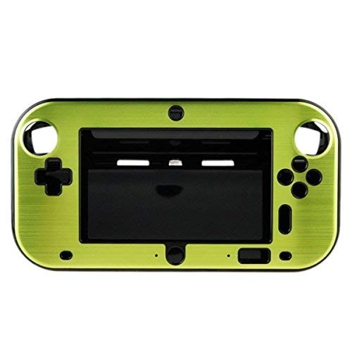 OSTENT Funda de caja de metal duro antichoque de aluminio resistente al agua Shell compatible con Nintendo Wii U Gamepad Color verde
