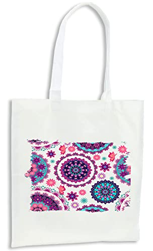 MERCHANDMANIA PACK 2 BOLSAS motivo flores rosas carmesi colores adorno cocina compra kitchen.