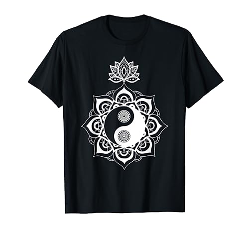 Bonito diseño de mandala Yin Yang Camiseta