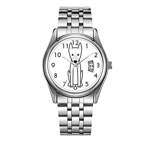 Reloj de lujo de los hombres 30m impermeable fecha reloj masculino deportes relojes hombres cuarzo casual Navidad reloj de pulsera canario warren perro de dibujos animados reloj de pulsera