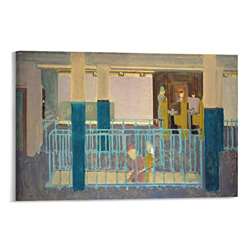Póster de la entrada del metro de la marca Rothko de los pintores del expresionismo abstracto de la pared de la pintura del póster, impresión en lienzo, obras de arte, decoración de la habitación, 60