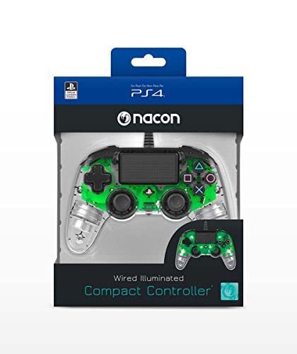 Nacon - Mando Compacto, Color Cristal Verde (PS4)