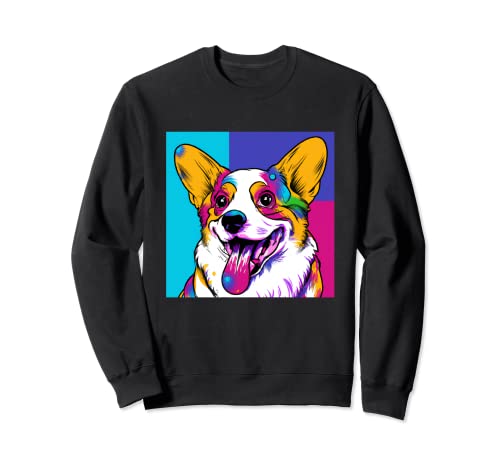 Corgi Art Pop Pintura moderna contemporánea Sudadera