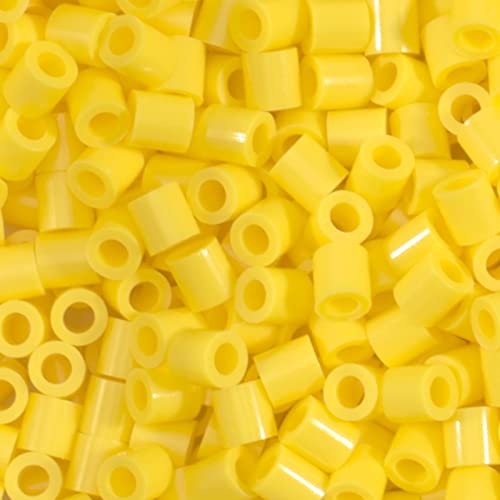 Vaessen Creative Perlas Fusibles, Plastic, Amarillo (Yellow), 5mm, 1100