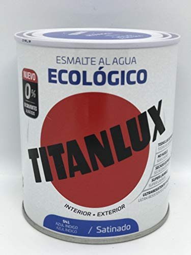 Titanlux Esmalte Ecológico Acrílico Satinado Titan 750 ml (Azul Índigo 0541)