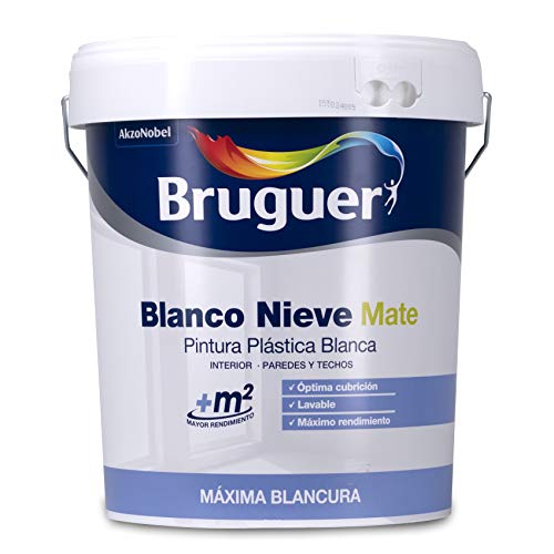 Bruguer Blanco Nieve Pintura para paredes 15L