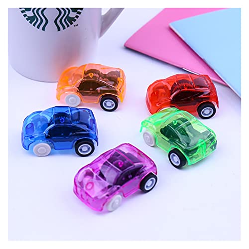 Yinyimei Coches de Juguetes 5 unids/Lote Pull Toy Toy Racing Cars Baby Mini Dibujos Animados Pequeño Aire Truco Air Plano Colorido Niños Juguetes para Niños Boys Regalos (Farbe : Blau)