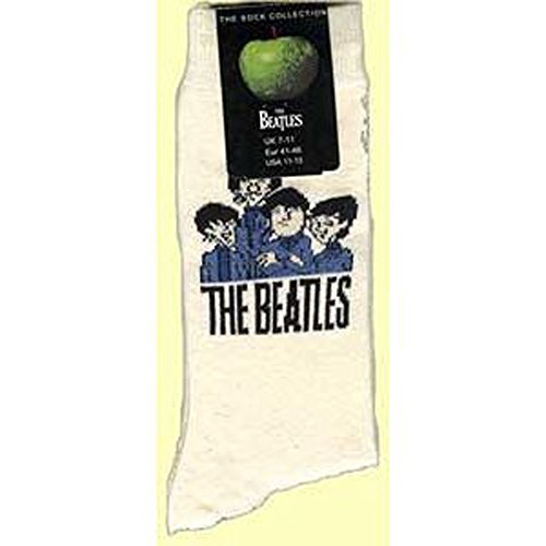 The Beatles - Calcetines de mujer de dibujos animados Pose (crema)