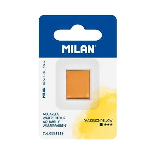 MILAN® Recambio de acuarela en formato de medio godet, amarillo diente de león