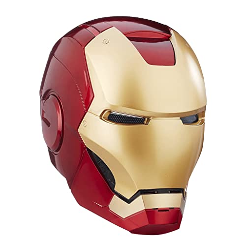 Damian-Sewing Figura de acción Juguete M/Arvel Avengers Iron Man Helmet Cosplay 1: 1 Luz LED Hombre de Hierro CLORURO DE POLIVINILO Figura de acción Regalo de Juguete Infantil Superhéroe de los niños