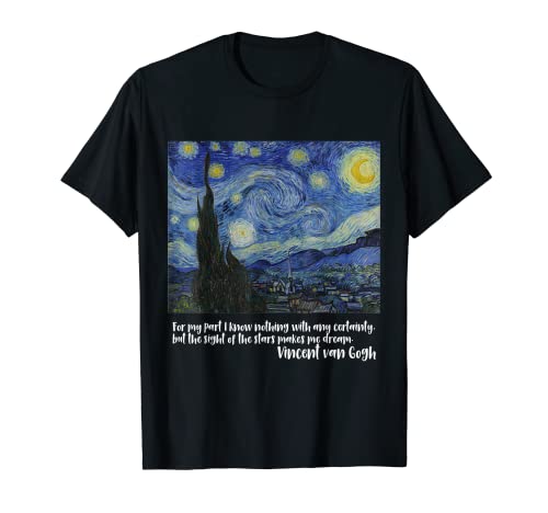 Noche estrellada de Vincent van Gogh | Pintura famosa Camiseta