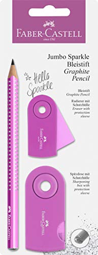 Faber Bleistiftset Jumbo Sparkle pk | pearl pink