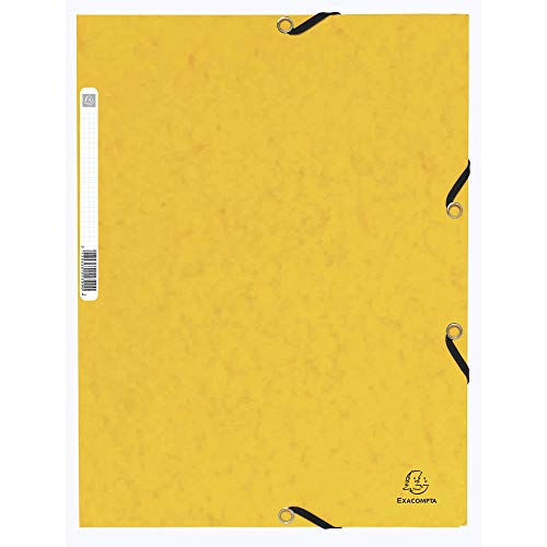 Exacompta 55309E - Carpeta con goma, A4, color amarillo