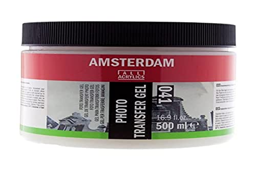 Amsterdam All Acrylics 24183041 Photo Transfer Gel-500ml, Multicolor, Estándar