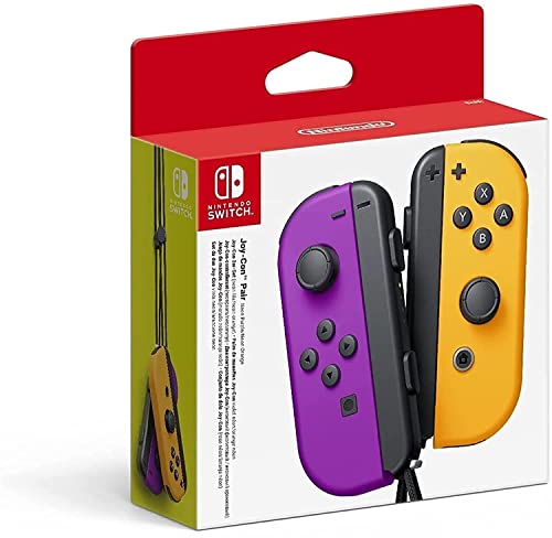 Nintendo Joy-Con (set Izda/Dcha) Morado Neón/Naranja Neón