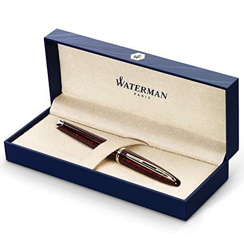 Waterman Carène Pluma Estilográfica, Marrón (Marine Amber), Punta Media