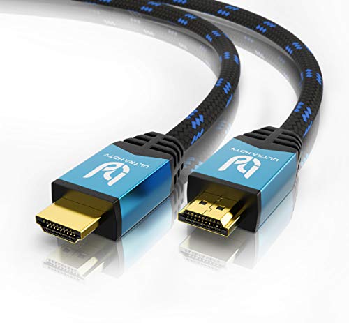 Cable HDMI Ultra HDTV 4K - Cable HDMI 2.0b de Alta Velocidad de 10 Metros - 18 Gbit/s - 4K@60Hz - resolución hasta 4096x2160 - protección contra torceduras