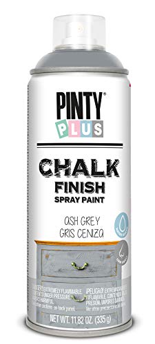 Pintura spray a la tiza PINTYPLUS CHALK 520cc gris ceniza CK798