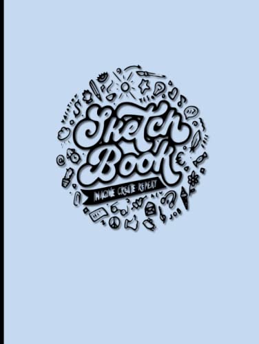 Sketchbook Blue 100 Sheets: Cuadernillo de dibujo