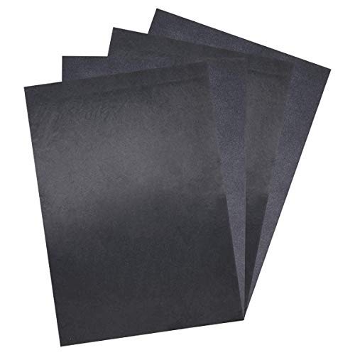 NATUCE 100 Hojas Papel Transfer De Carbón Negro 8.26 por 11.8 Pulgada Papel de calco de Grafito para para Madera, Papel, Lienzo, Papel de Oficina