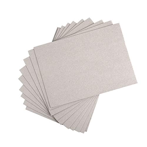 ewtshop® - 20 hojas de cartón gris DIN A4, grosor de 1 mm, 615 g/m², cartón para encuadernaciones, calendarios, maquetas o manualidades