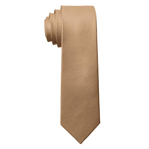 MASADA Corbata para Hombre elaborada a mano y con gran esmero 6 cm de ancho - Marrón arena