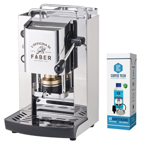 FABER SLOT PRO TOTAL INOX Máquina de café con cápsulas ESE 44 mm + 50 cápsulas Puronero Cremosa