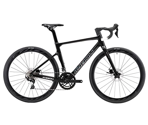 KABON Bicicleta de Carreras de Carbono Completo, Bicicletas de Carretera con Shimano R7000 Freno de Disco de 22S, 700C Carbono Juego de Ruedas Bicicletas para Hombre Mujer