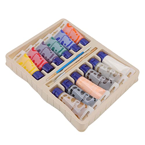 Changor - Kit de pintura para dedos (12 colores de pintura, regalos lavables, kit de pintura para niños pequeños, seguridad con plantilla de esponja, tutorial para dibujar graffitis