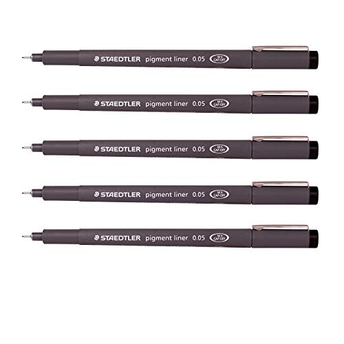 Staedtler 0.05 mm Pigment Liner Fineliner Sketching Drawing Drafting Pens by Staedtler