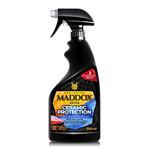 Maddox Detail - Ceramic Protection – Tratamiento Ceramico Coche. Protector Ceramico Profesional para Pintura con Protección Hidrofóbica. Sella, deja un Brillo Intenso y Protege 3 Meses, 500 ml.