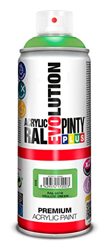 Evolution Pinty RAL 6018 Bomb - Pintura acrílica 400 ml, color verde/amarillo