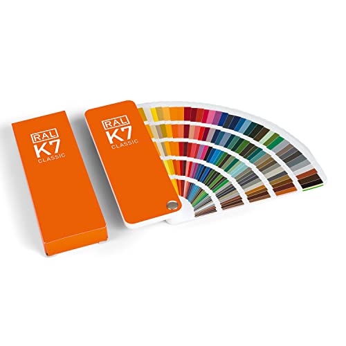 RAL K7 Carta de Colores, 215 Colores Brillantes, 8 Idiomas