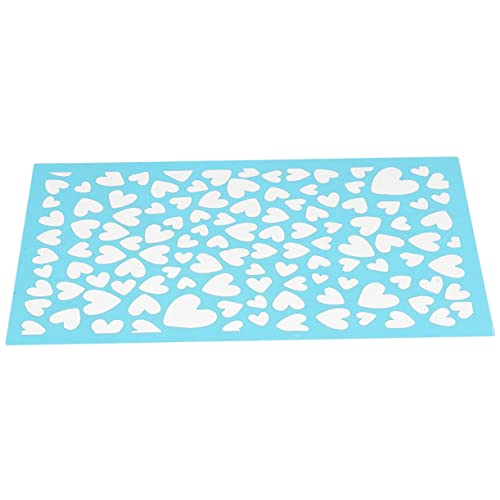 EXCEART 1 Hoja De Plantilla De Impresión De Pantalla Material De Molde De Mano Decoración De Corazón Plantillas Para Manualidades Herramientas De Arcilla Kit De Arcilla De Modelado