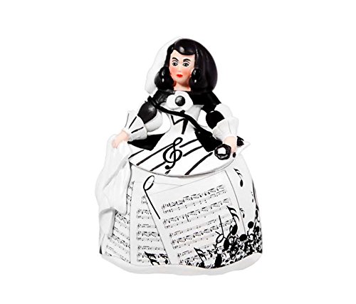 DRW Figura menina Resina 9 cm (Notas Musicales)