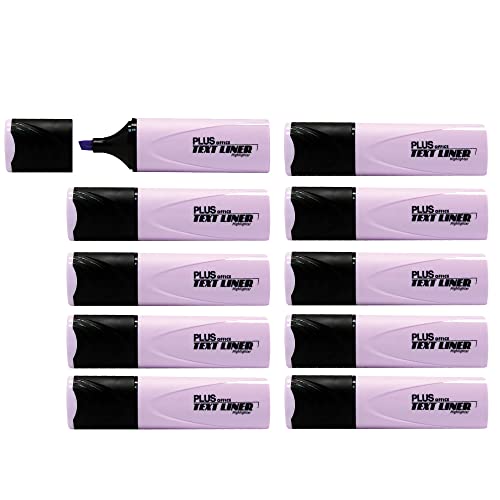 Fluorescente Plus TEXT LINER Pastel Violeta Caja 10 unidades