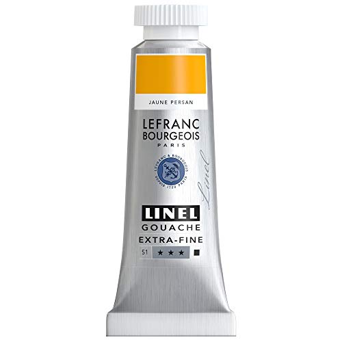 Lefranc Bourgeois Linel Gouache extrafino, tubo 14 ml, amarillo persa Serie 1 301163