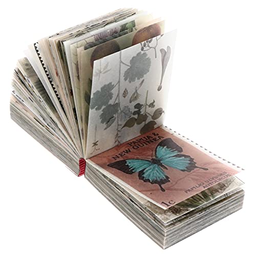 Healifty 365 hojas de papel vintage para álbumes de recortes, material retro, papel de animal, floral, noticias, papel, diario, suministros de adorno (estilo A)