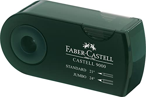 Faber-Castell 582800 – Sacapuntas doble (9000, color verde