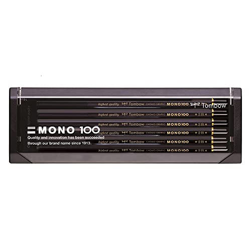 Tombow Mono 100 - Lápices (12 unidades, 2B)
