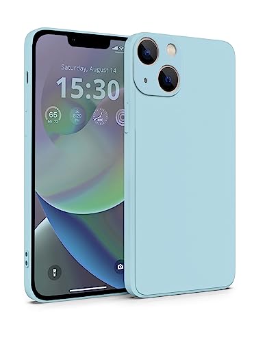 MyGadget Funda para Apple iPhone 14 en Silicona TPU - Carcasa Slim & Flexible - Case Resistente Antigolpes y Anti choques - Ultra Protectora Azul Claro