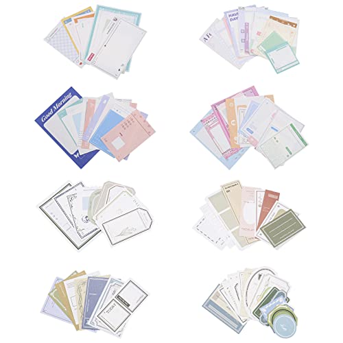 200 piezas de papel para álbumes de recortes, material de diario, papel decorativo para manualidades, cuaderno de recortes, collaging, diario, planificadores estilo A