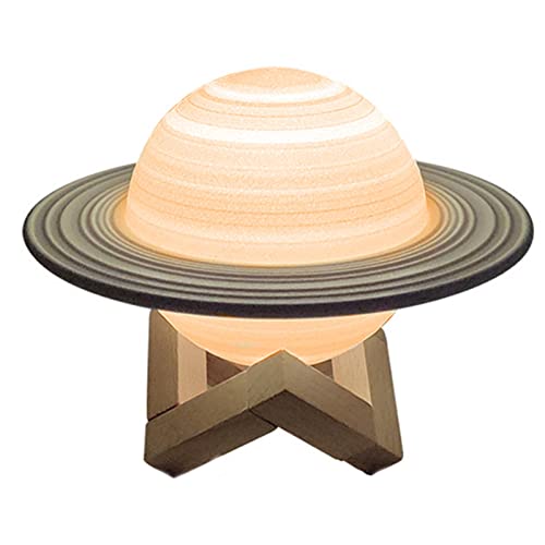 Lámpara Saturno, lámpara Saturno, con 16 colores, mando a distancia y control táctil, lámpara recargable para Navidad, Año Nuevo